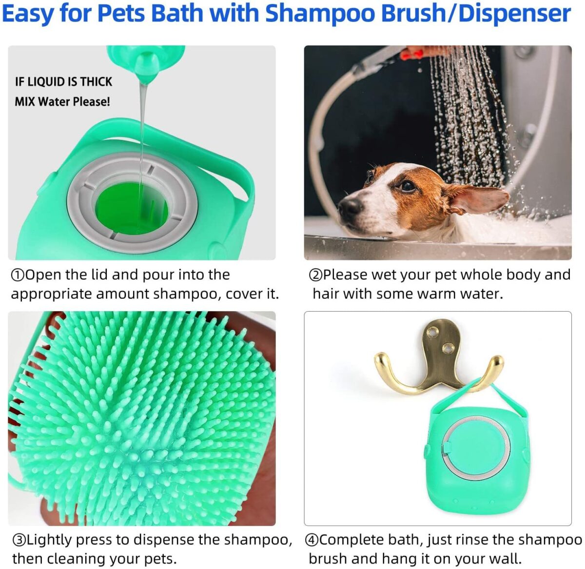 Pet Shampoo Massager Brush: Spa Day for Pets! - Image 4