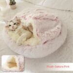 Pet Cave Bed: Snuggle Your Pup in Warmth! - Image 3