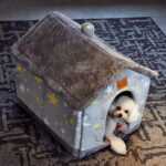 Cozy Pet Cave Bed: Warm & Comfy Winter Haven! - Image 5