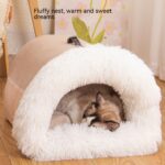 Cozy Pet Cave: Winter Warmth for Your Furry Friend!