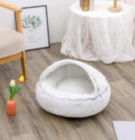 Pet Cave Bed: Snuggle Your Pup in Warmth! - Image 10