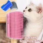 Cat Self-Grooming Wall Brush: Happy Kitty!