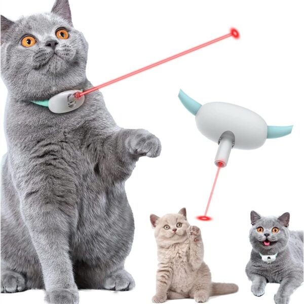 Smart Laser Cat Collar Toy: Keep Kitty Active!