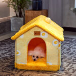 Cozy Pet Cave Bed: Warm & Comfy Winter Haven! - Image 4